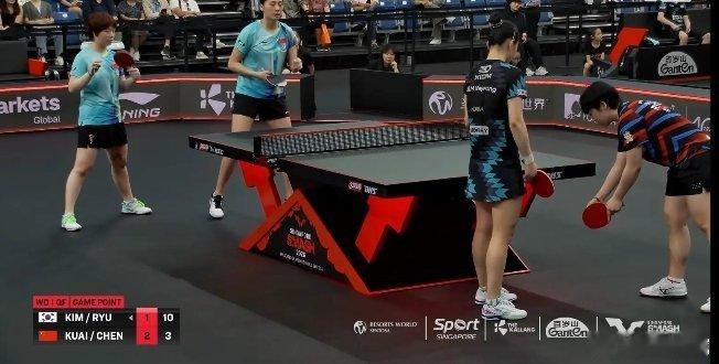 蒯曼陈熠3比1金娜英柳韩娜绝境翻盘，大心脏绝杀！蒯曼/陈熠3-1力克韩国组合，第