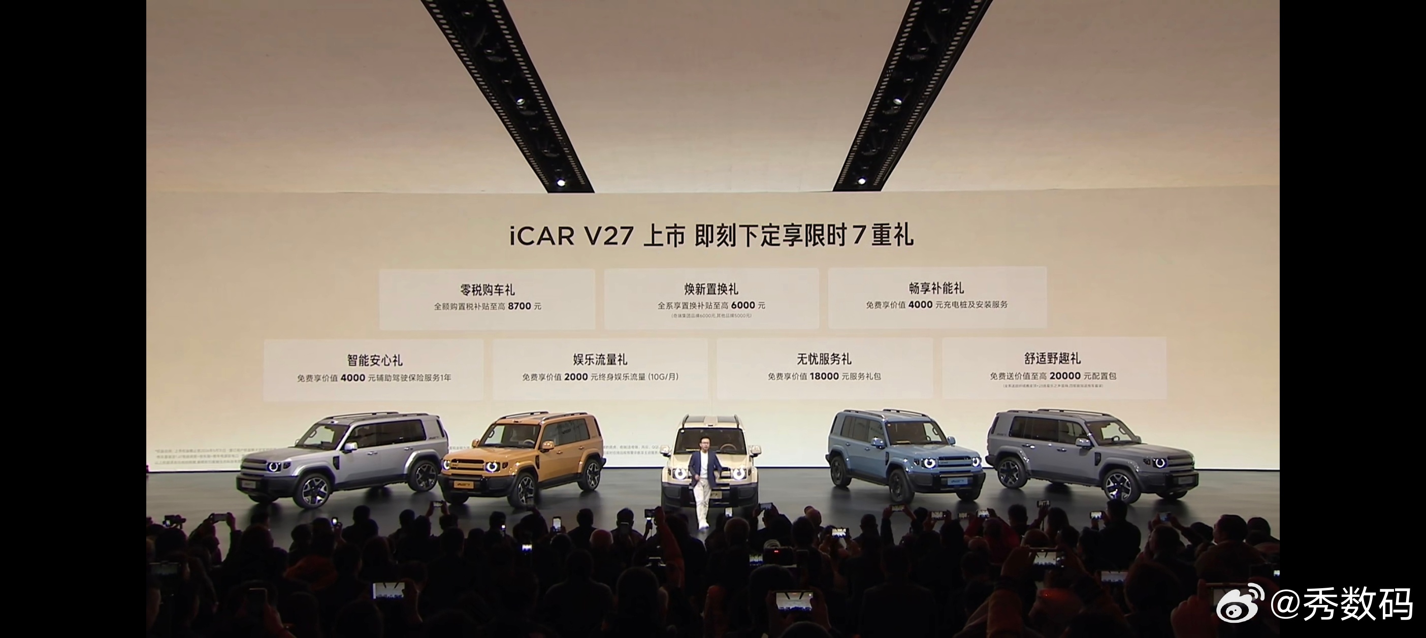 v27全能硬派全家都爱 iCAR V27价格公布：两驱猎鹰500版售价16.98
