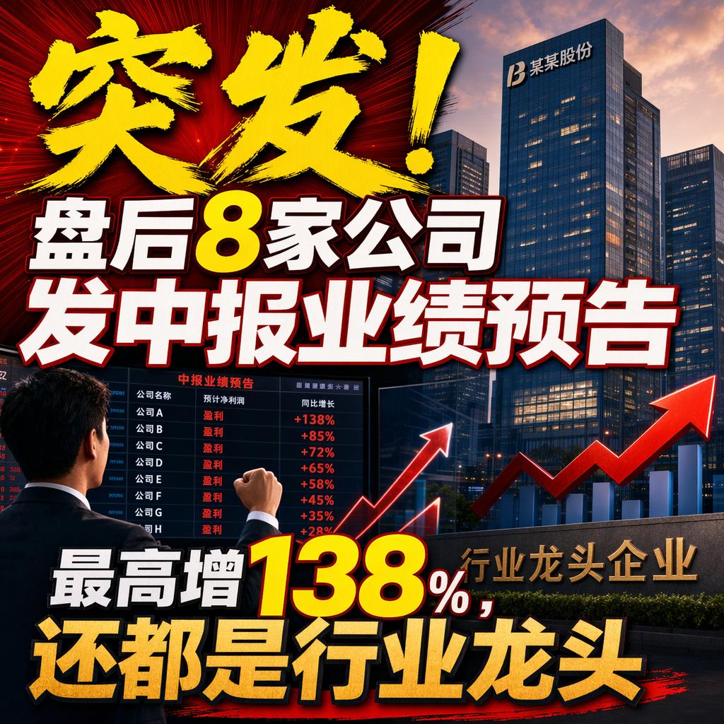 中报行情刚开场，有人就盯着那些高增长的题材股准备大干一场。
但7月2日盘后的这批