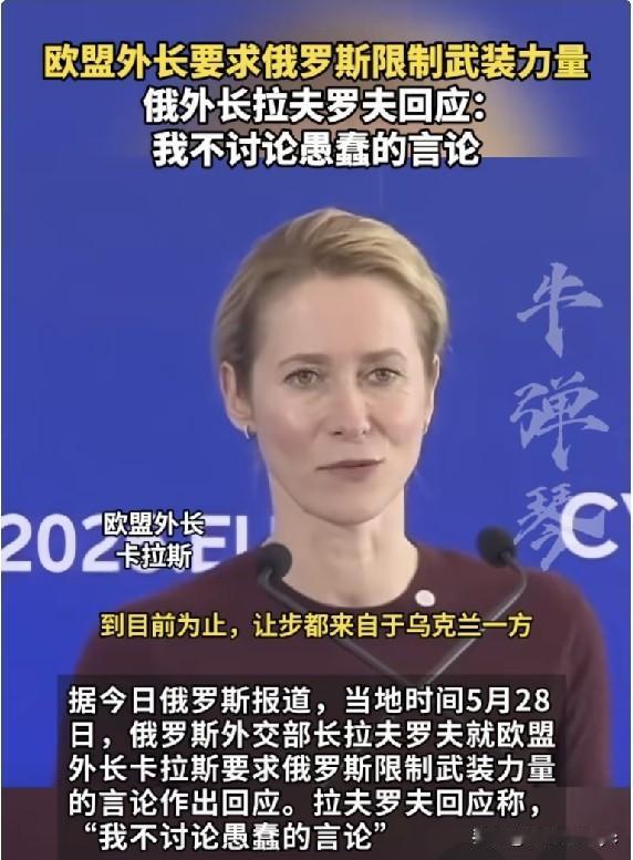 5月28日欧盟外交与安全政策高级代表卡娅·卡拉斯（Kaja Kallas）在塞浦