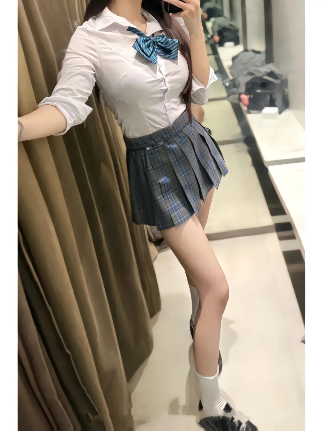 大长腿 你的jk女孩 穿出大长腿 黑长直女孩 情感搞笑