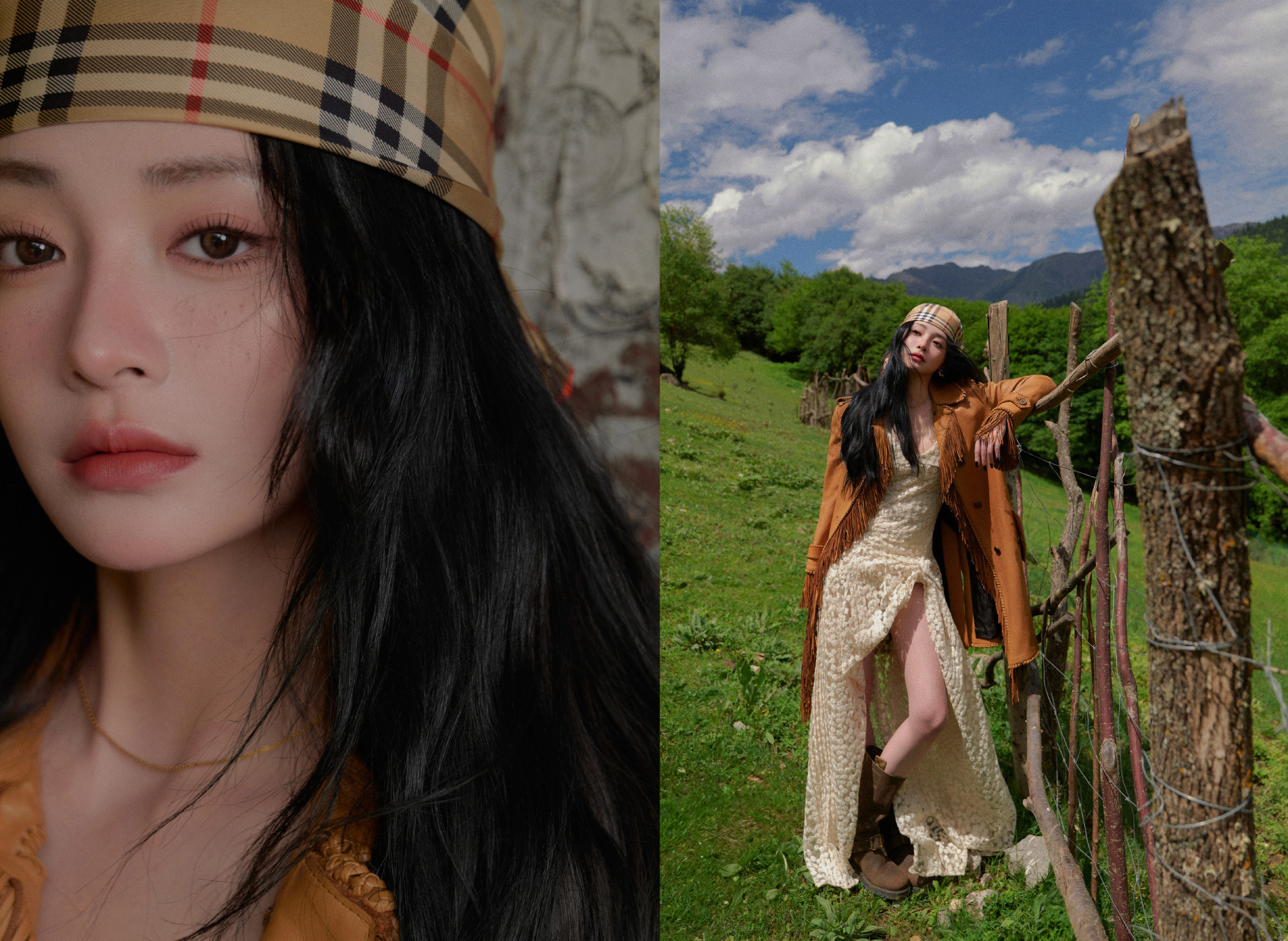 周洁琼周洁琼让自由有了形状周洁琼小雀斑妆太喜欢周洁琼在VOGUE出发图里的状态了