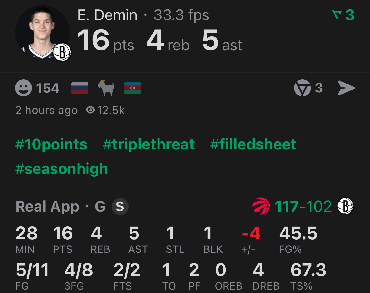 杰明16分已经生涯新高，三分8中4👌