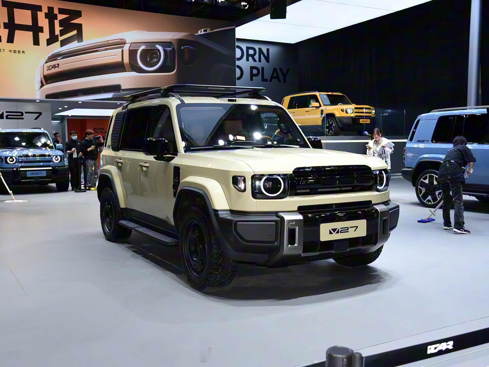 奇瑞iCAR V27实车，车长超4.9米，配增程动力增程 中大型SUV 车长49