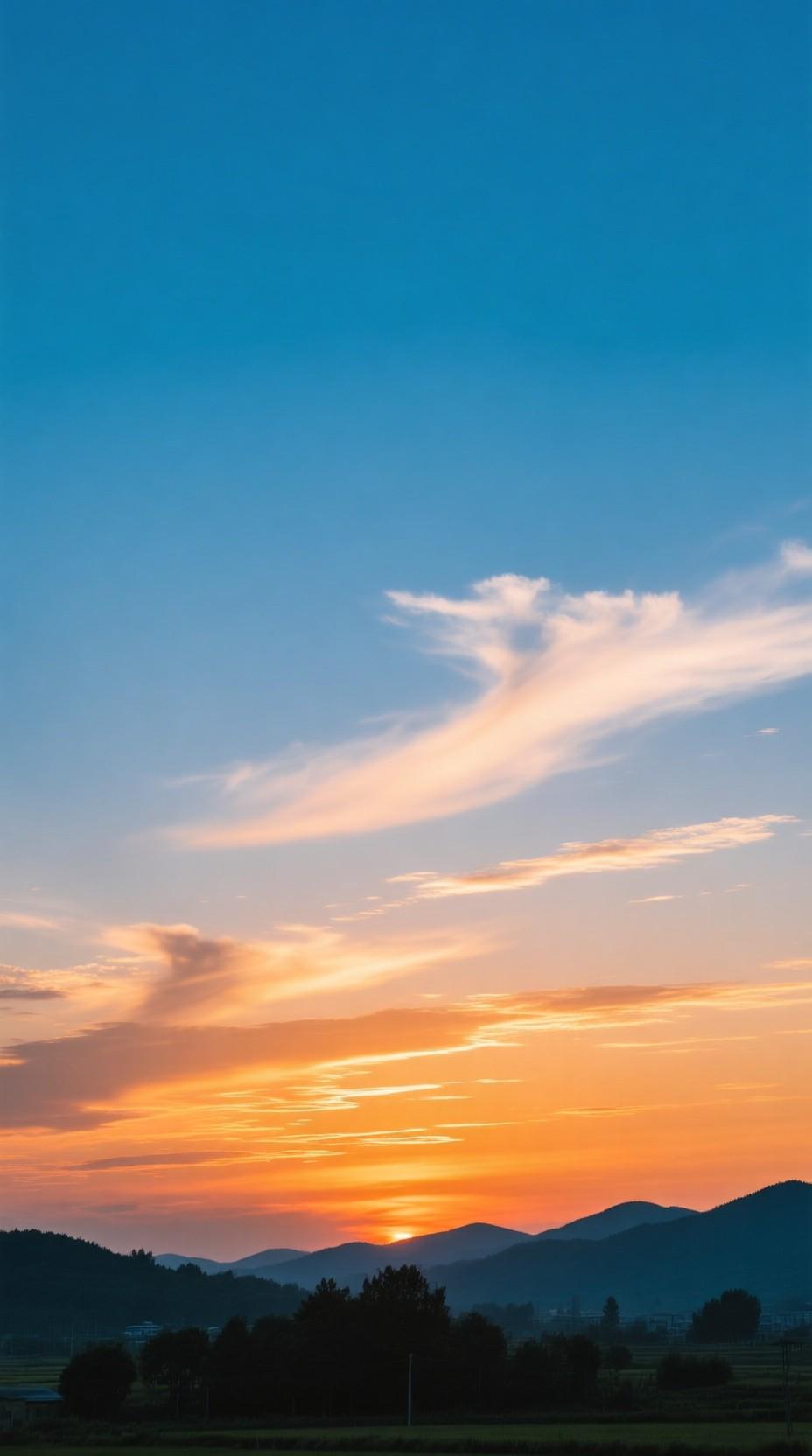 下联：晚霞映碧空