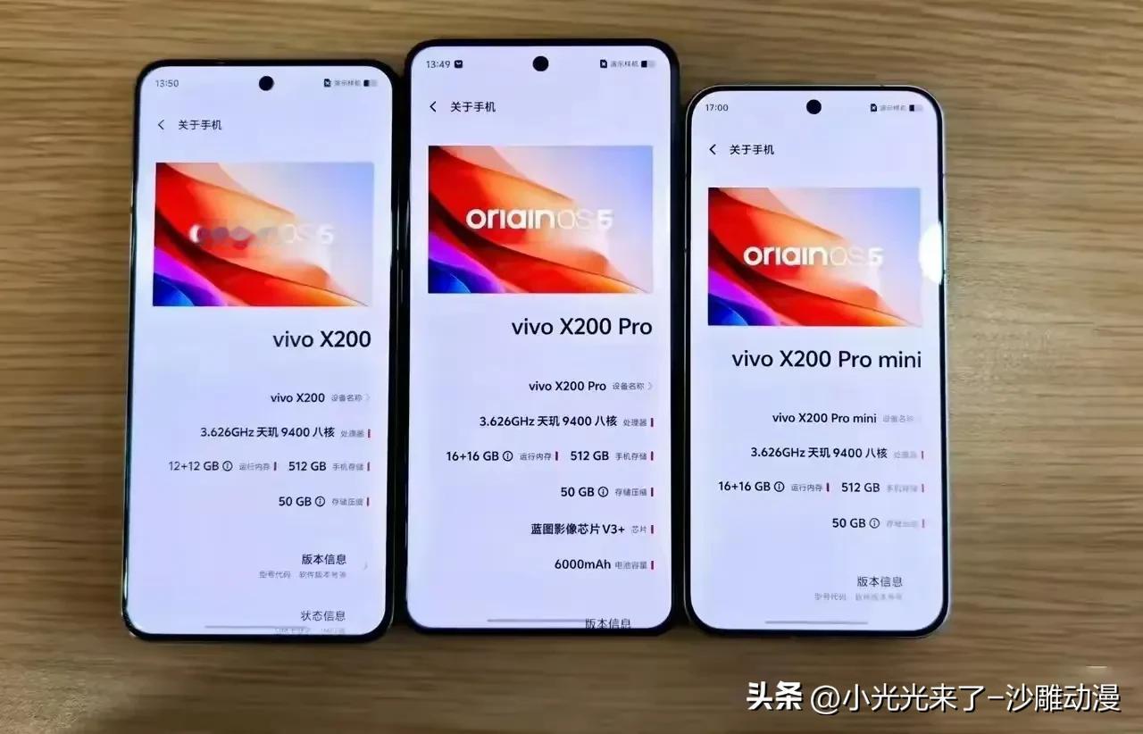 据说vivox200系列三台机屏幕混装？跟苹果一样。

vivox200三台机屏