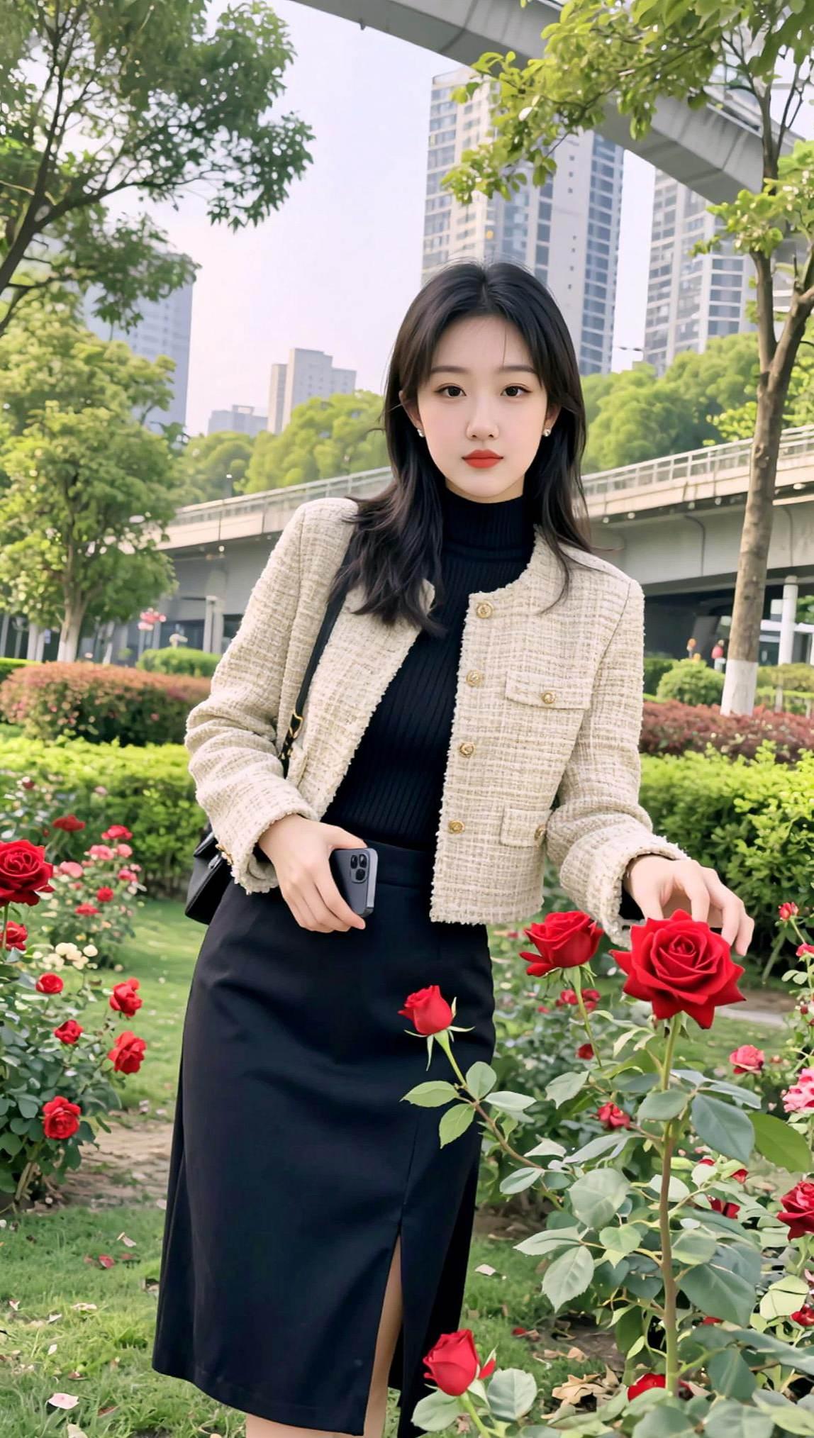 AI都市花园照 抖音ai创作