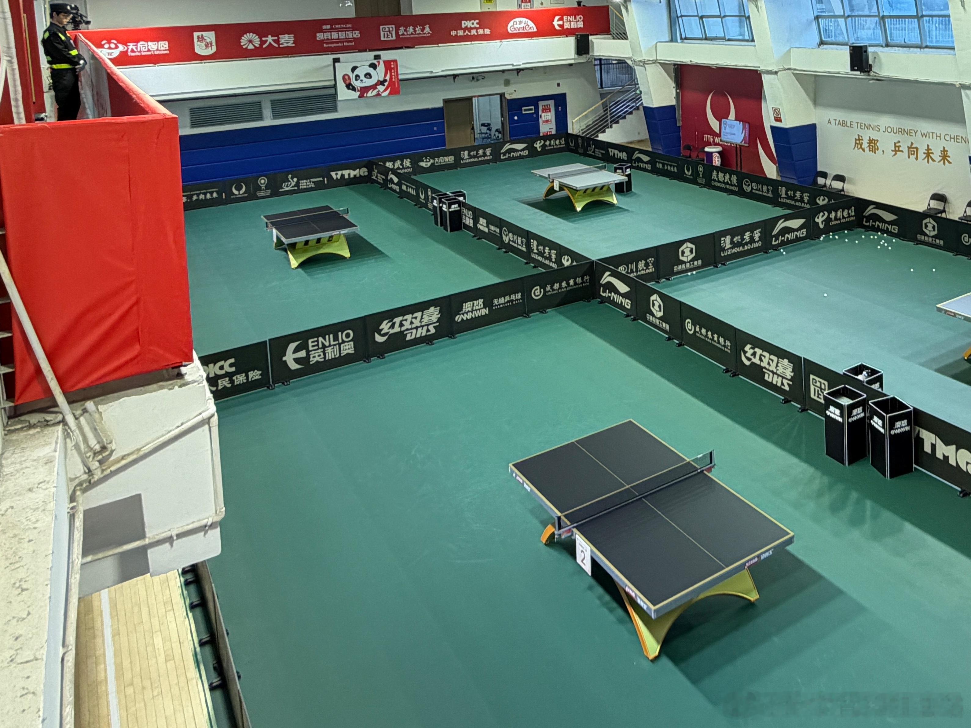 ITTF混合团体世界杯2025 ①练习场②混合采访区③新闻发布室cr: 东电 