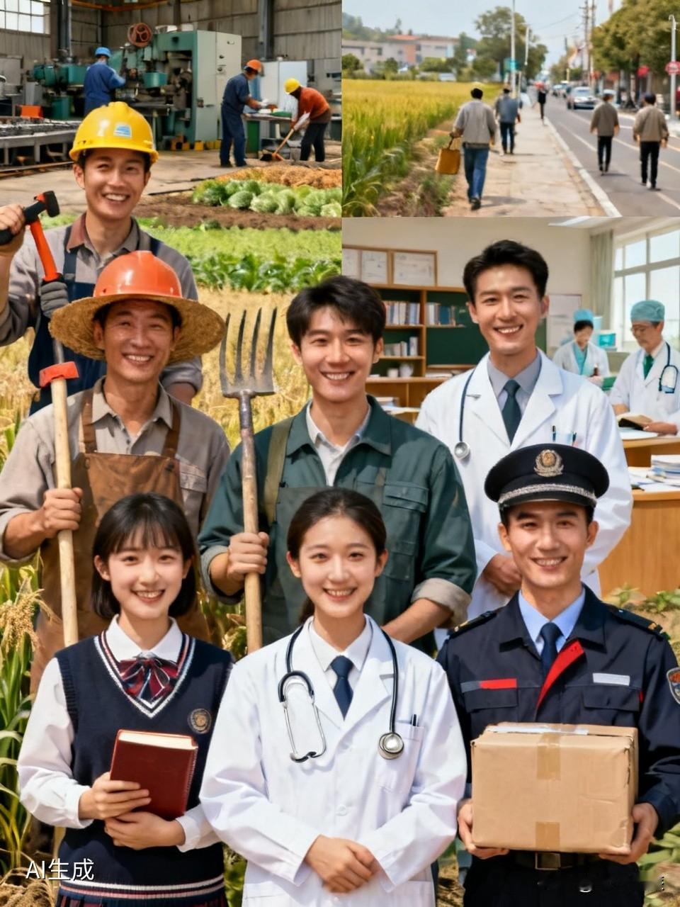 劳动者们，你们辛苦了！每天重复工作、顶着生活压力，却依然坚守岗位。像清晨的环卫工