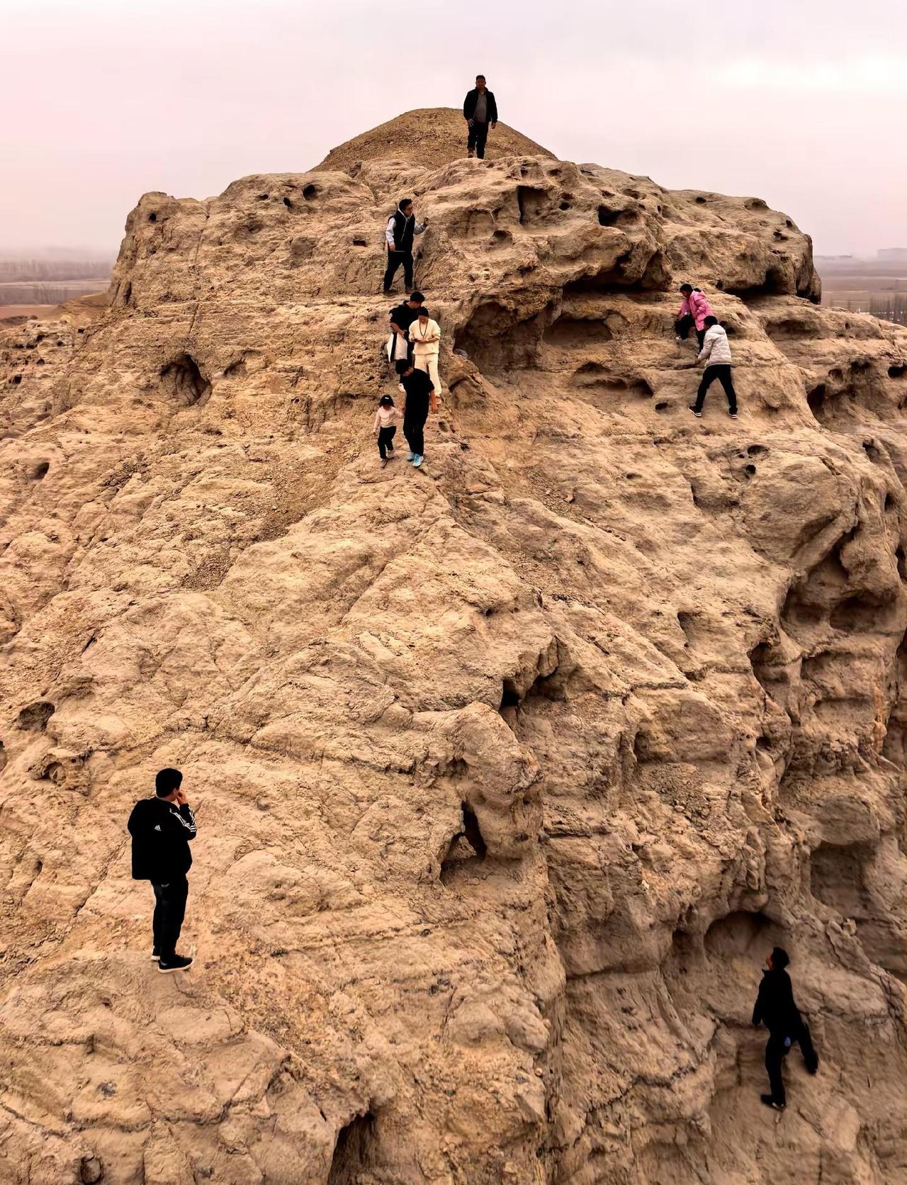 爬上山就是仙。还不知道春节去哪玩😉距离图市城区1公里😜，抱着娃的、带着狗的都