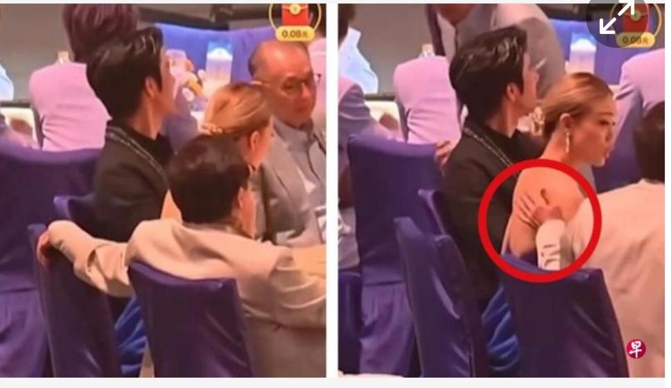 成龙“咸猪手”惹议。

成龙早前出席在澳门举行的“2025湾区升明月”活动，被拍