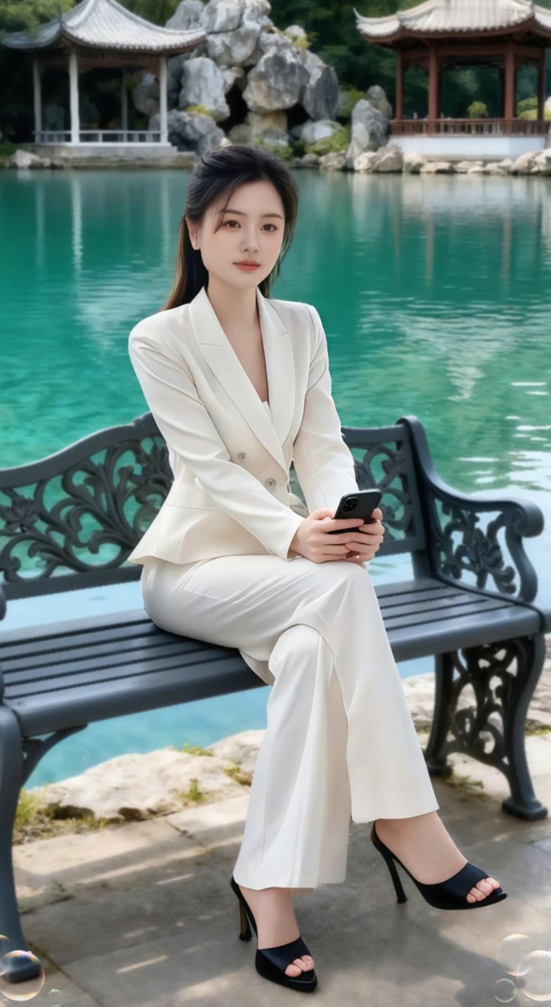 优雅职场风，湖畔静享时光