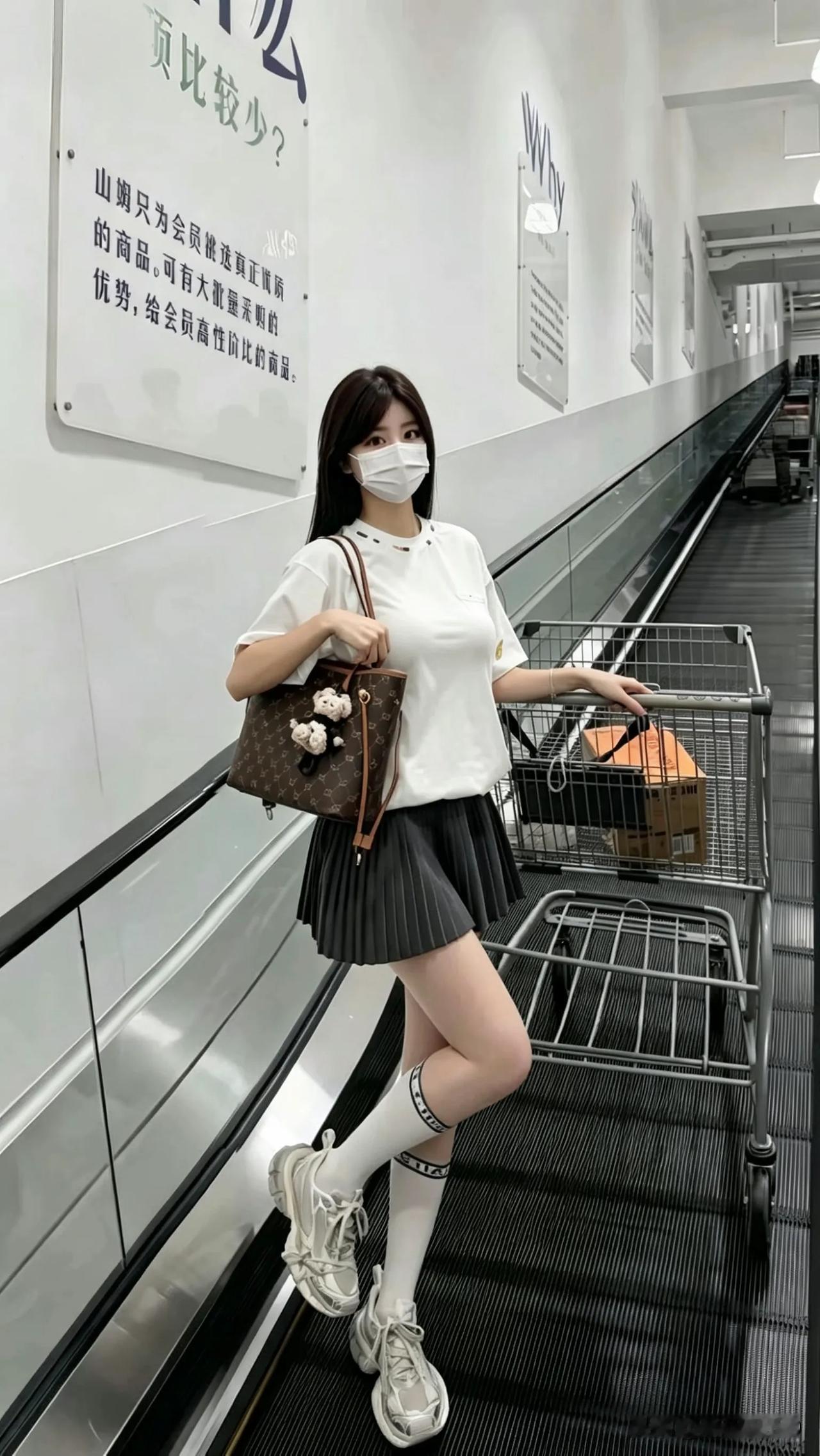 出发前夜：说是后勤保障，其实就是合法囤零食🛒🍫

刚下班想去坐摆渡车，低头看