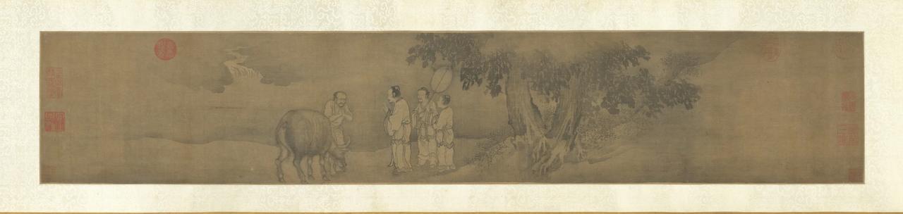 传宋人画问喘图
台北故宫博物院藏

本幅故事出自《汉书》，描述汉代宰相丙吉（？-