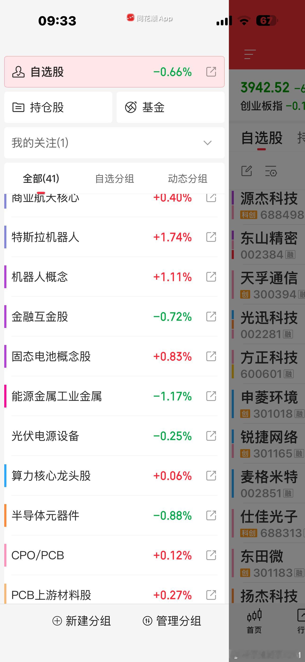 存储是被棒子带下来了，算力硬件稍好一点，毕竟调整幅度更大，调整时间更长植物人昨天