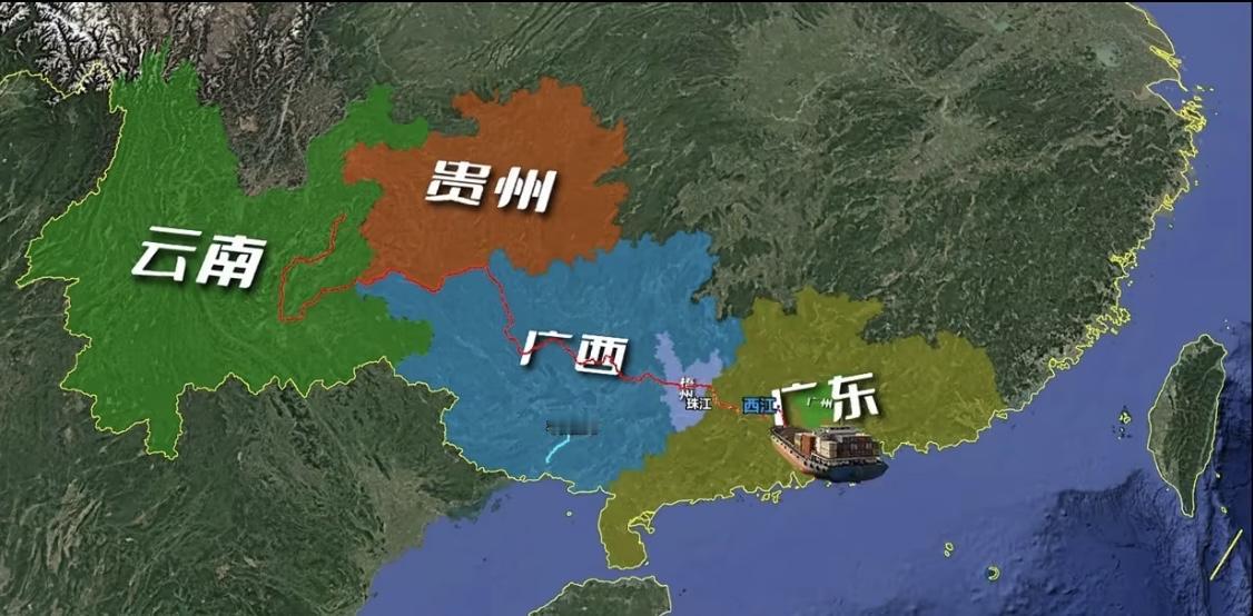 平陆运河明明建在广西，为什么最期待它建成的，却是云南和贵州？ 
这个问题问得太好