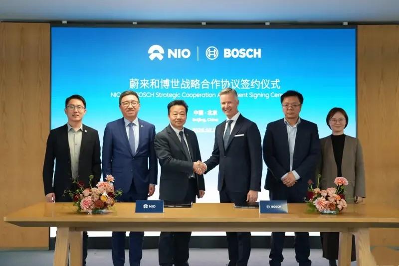 懂车之道讯日前，德国总理默茨访华期间，蔚来公司与博世签署战略合作协议。双方合作将
