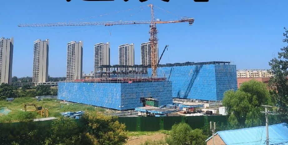 曹县三中南扩C栋B栋教学楼封顶前C栋封顶图片