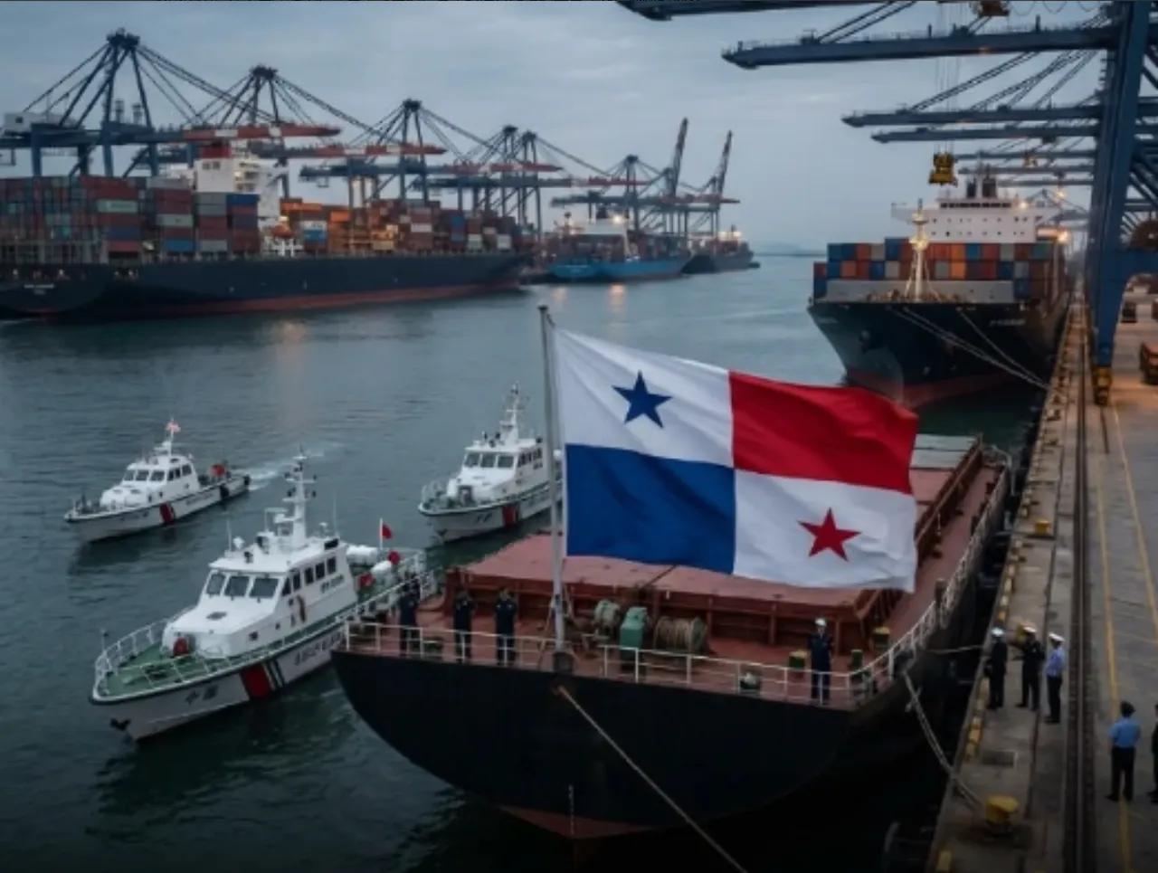 货轮纷纷撤掉巴拿马国旗，这下轮到美国不爽了！
 
短短半个月，中国港口对巴拿马籍