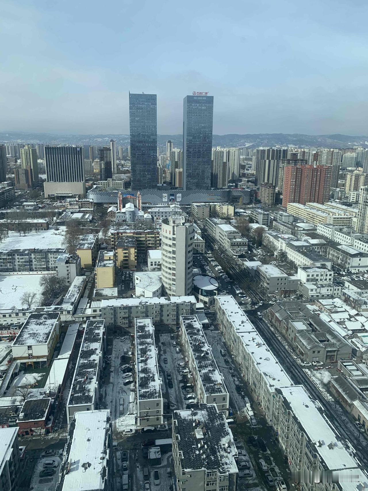 分享一张窗外的风景太原雪景太原 太原资讯 太原大小事儿