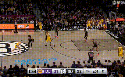 古德温上来，三分也3中3！太稳啦湖人vs篮网 ​​​