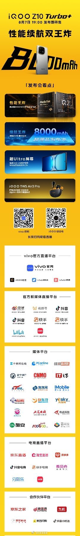 iQOO Z10 Turbo+晚上还一个性能王炸新品发布～ ​​​