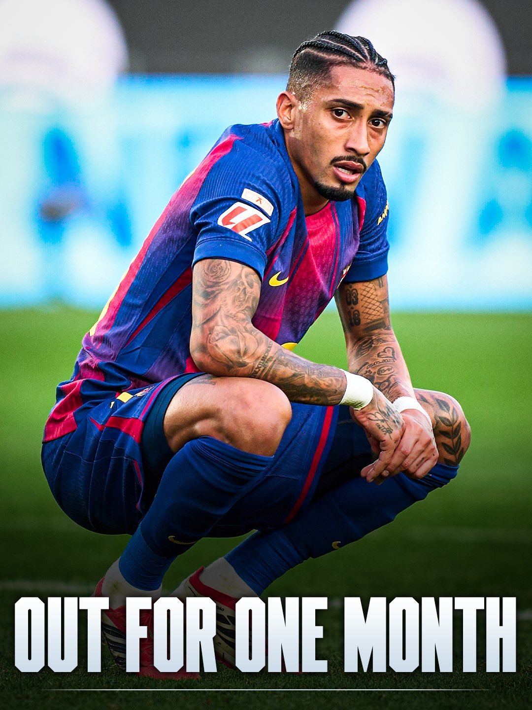 RAC1：拉菲尼亚因伤病受到极大的情绪影响。ESPN：拉菲尼亚将努力进行康复训练