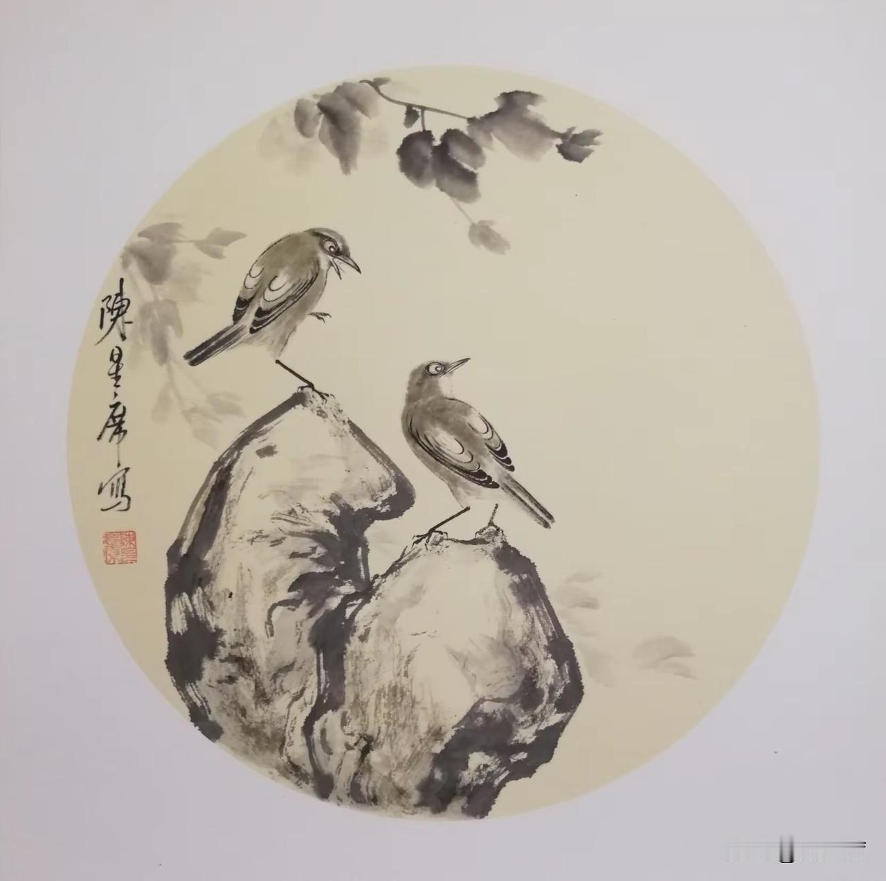 元明清时期写意花鸟不断开拓：元代王渊墨花墨禽，由工向写过渡；明代陈淳发展小写意，
