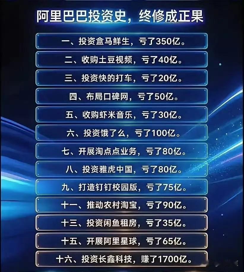 说出来你可能不信，阿里这些年投出去的钱，够建好几座迪士尼了，但最后却靠一笔“意外