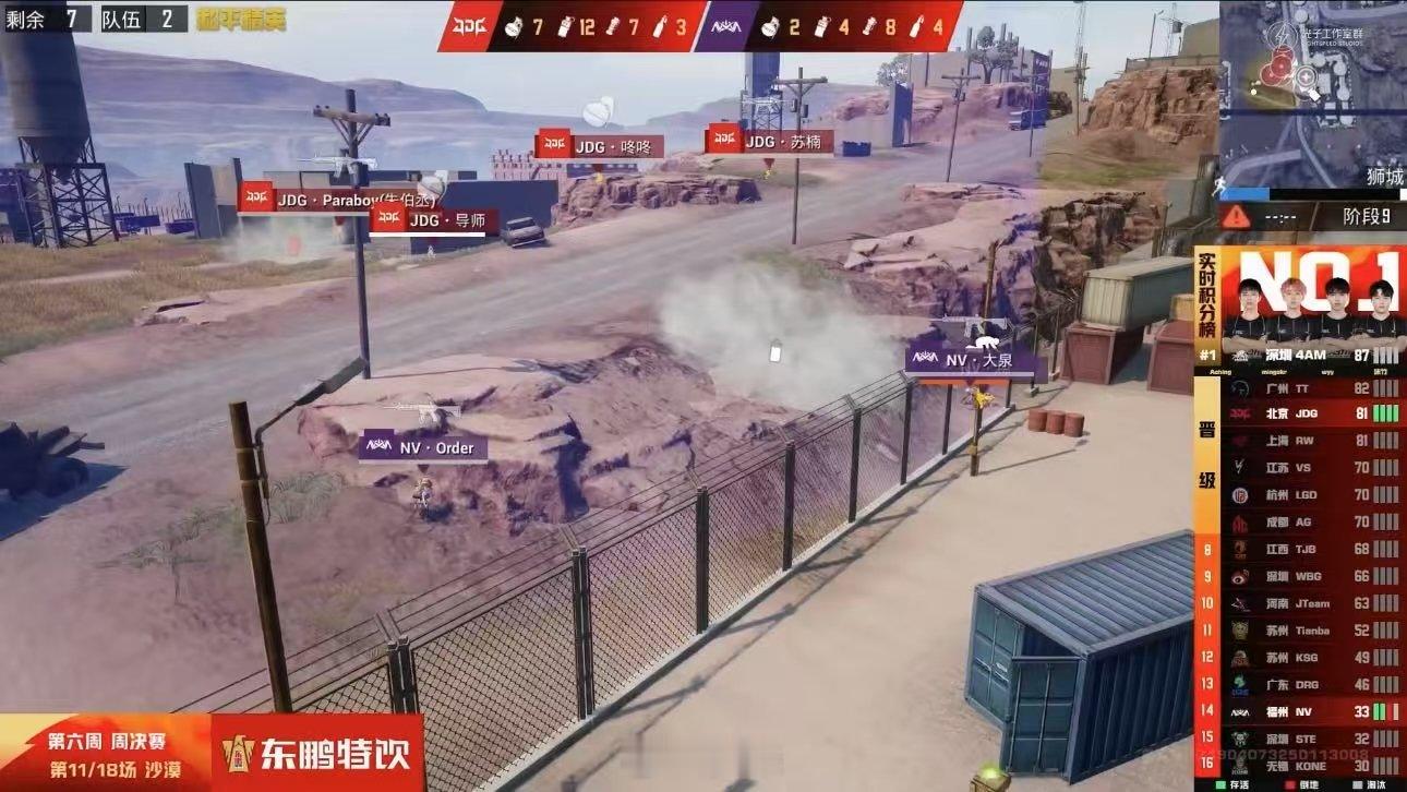 JDG周决猛猛吃鸡周决赛JDG锁定过点再下一鸡，单局赢得5个淘汰15分！ ​​​