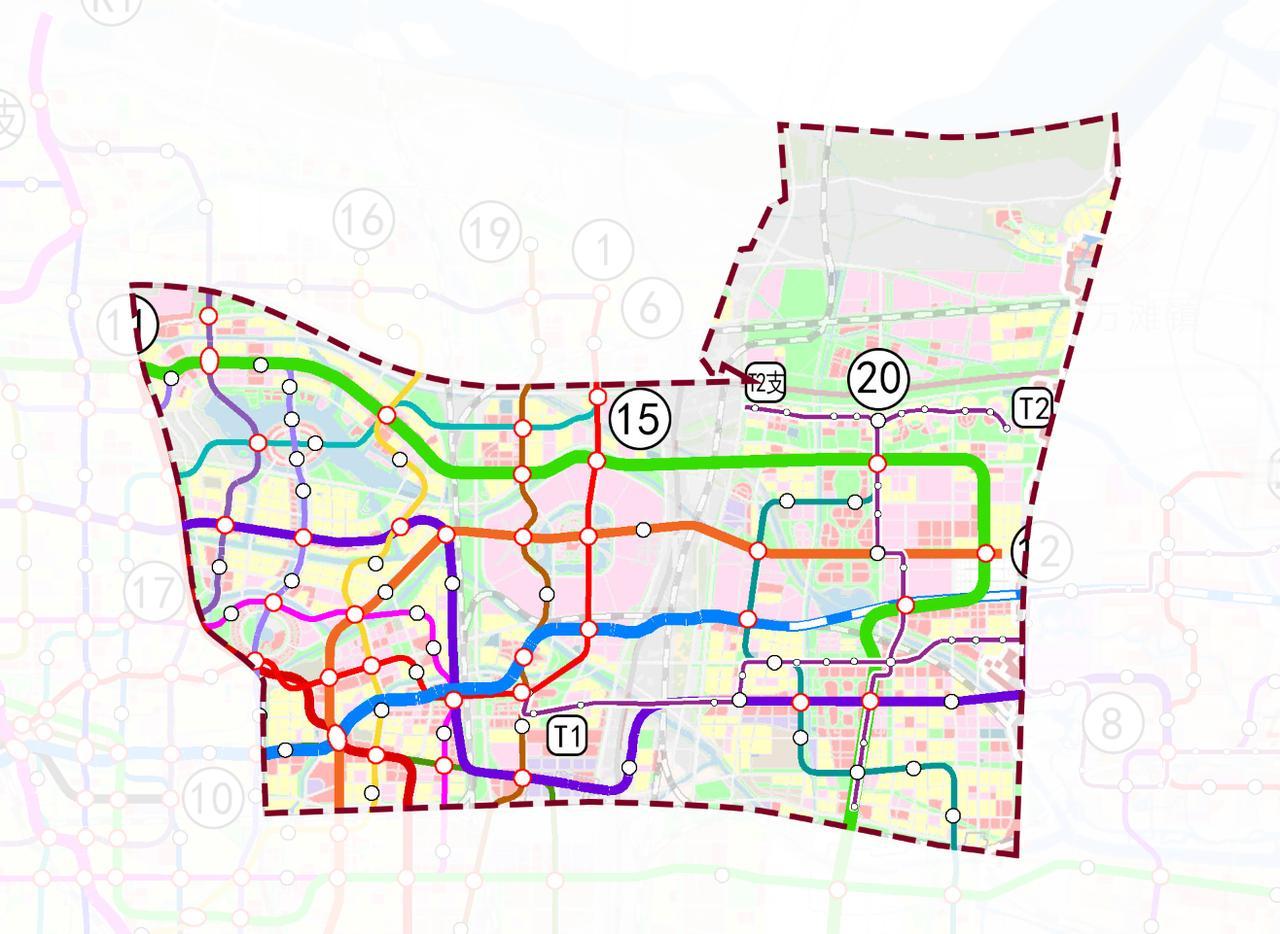 郑东新区轨道交通远景规划来了！
依据最新公示的郑东新区国土空间分区规划暨中原科技