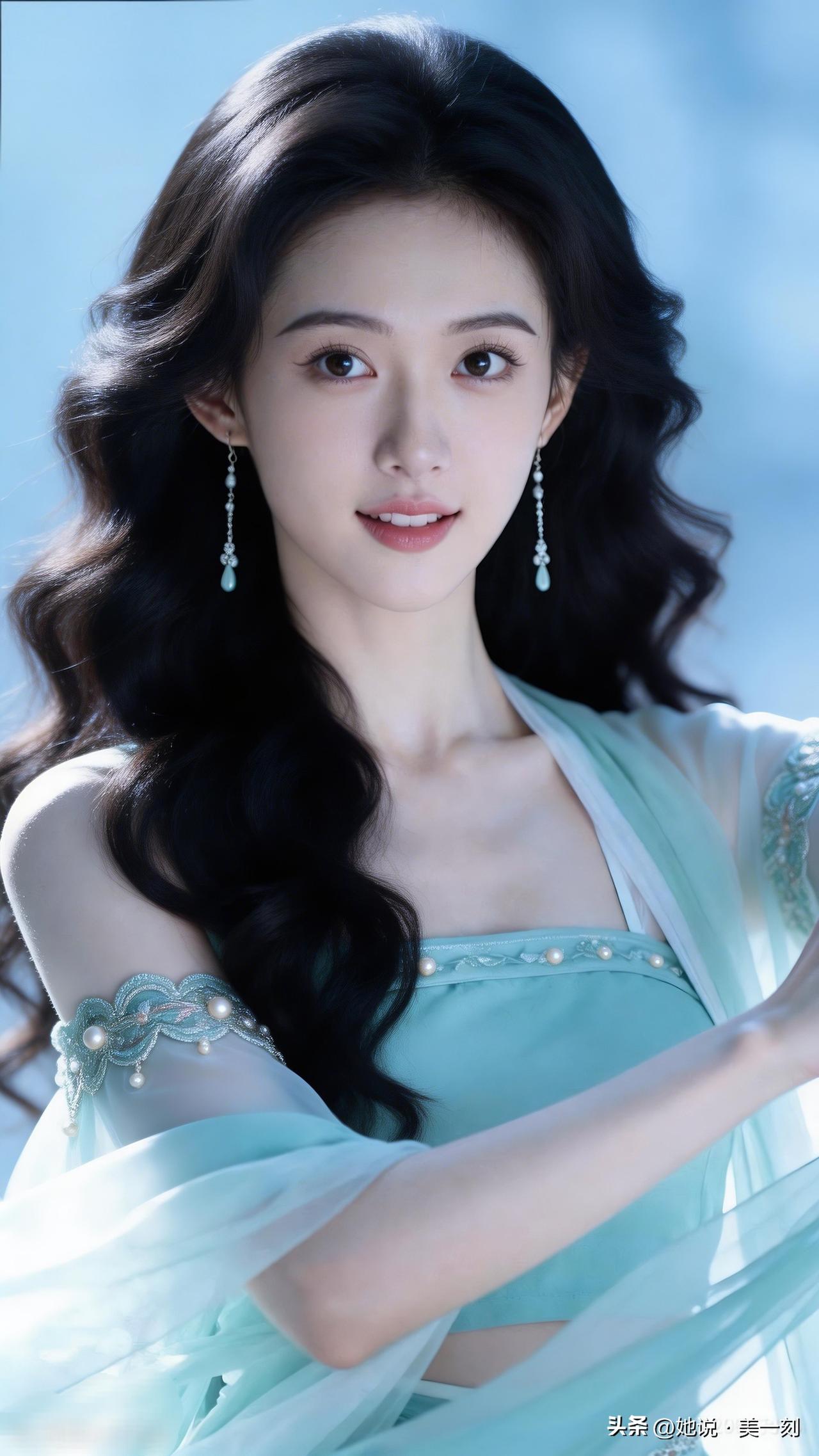 梦幻蓝纱，仙女下凡，唯美古风，惊艳时光。女生自拍怎么拍比较好看