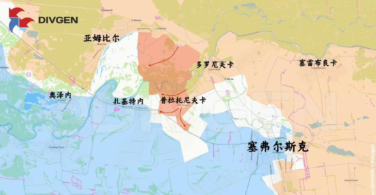 俄军解放普拉托尼夫卡，切断塞弗尔斯克补给线！
12月7日，俄军在塞弗尔斯克西北取