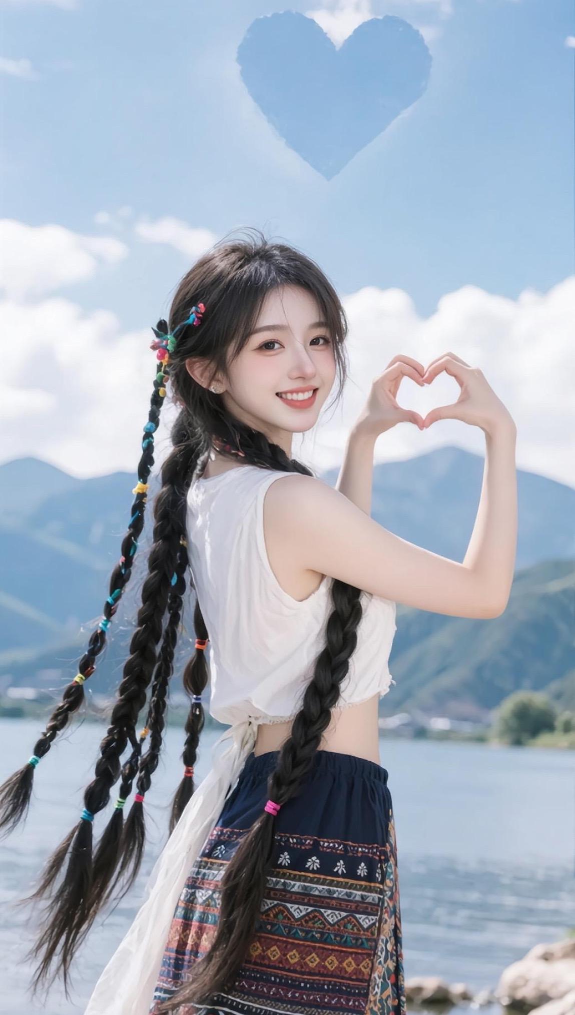 AI让我穿上民族风，感觉自己美美哒！你们觉得呢？