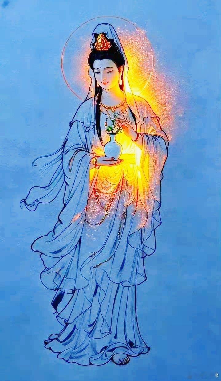 晨起礼佛菩萨帮你照亮人生，希望生生不息🌈🌈🌷🌷 ！！！ ​​​