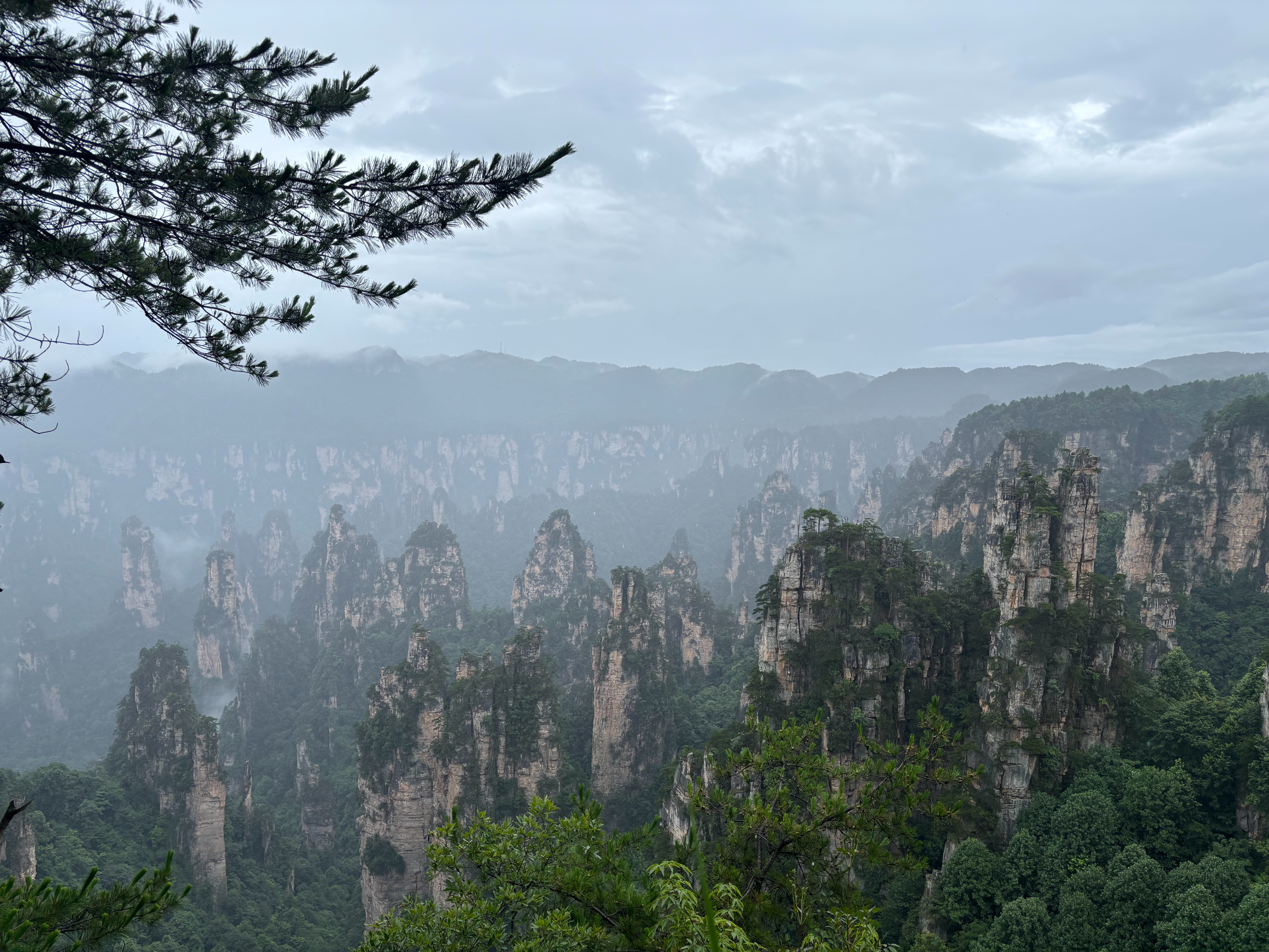张家界，天子山。御笔峰。 张家界·天子山风景区