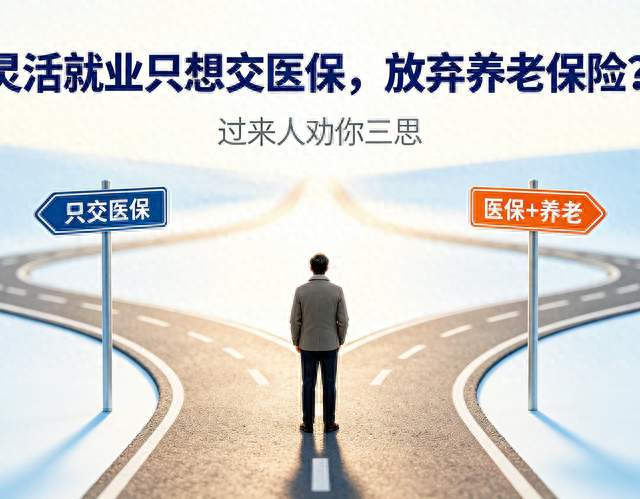 灵活就业只想交医保，放弃养老保险？过来人劝你三思