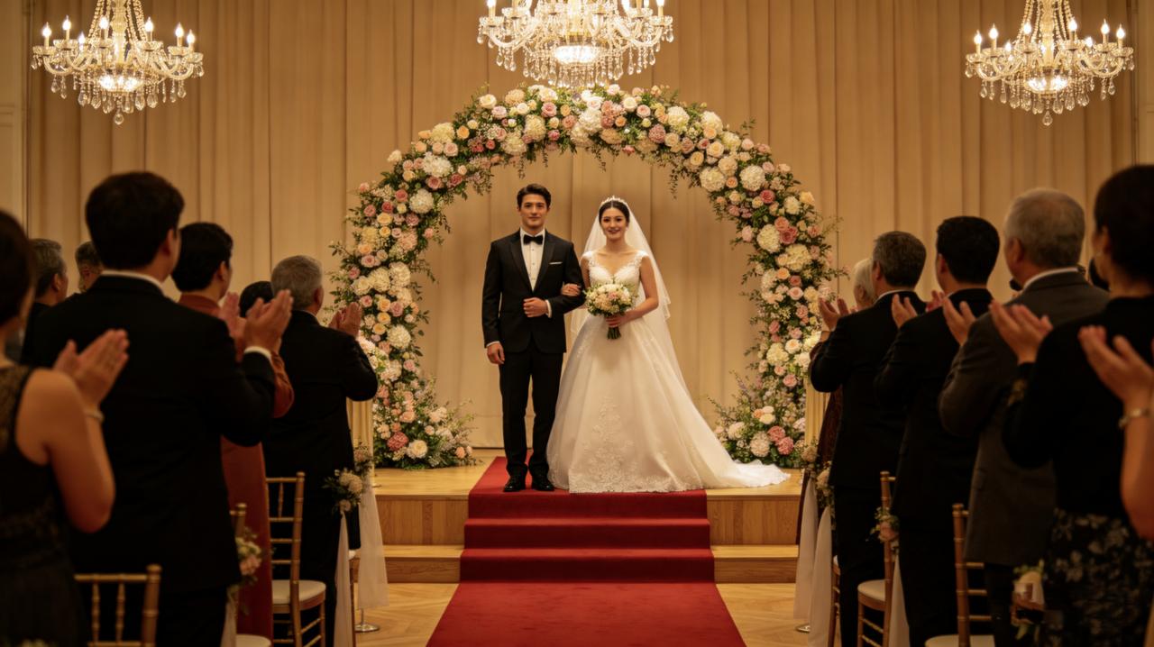 他们分手三年后，在一场婚礼上重逢。
她挽着新男友的胳膊，他独坐角落。新人交换戒指