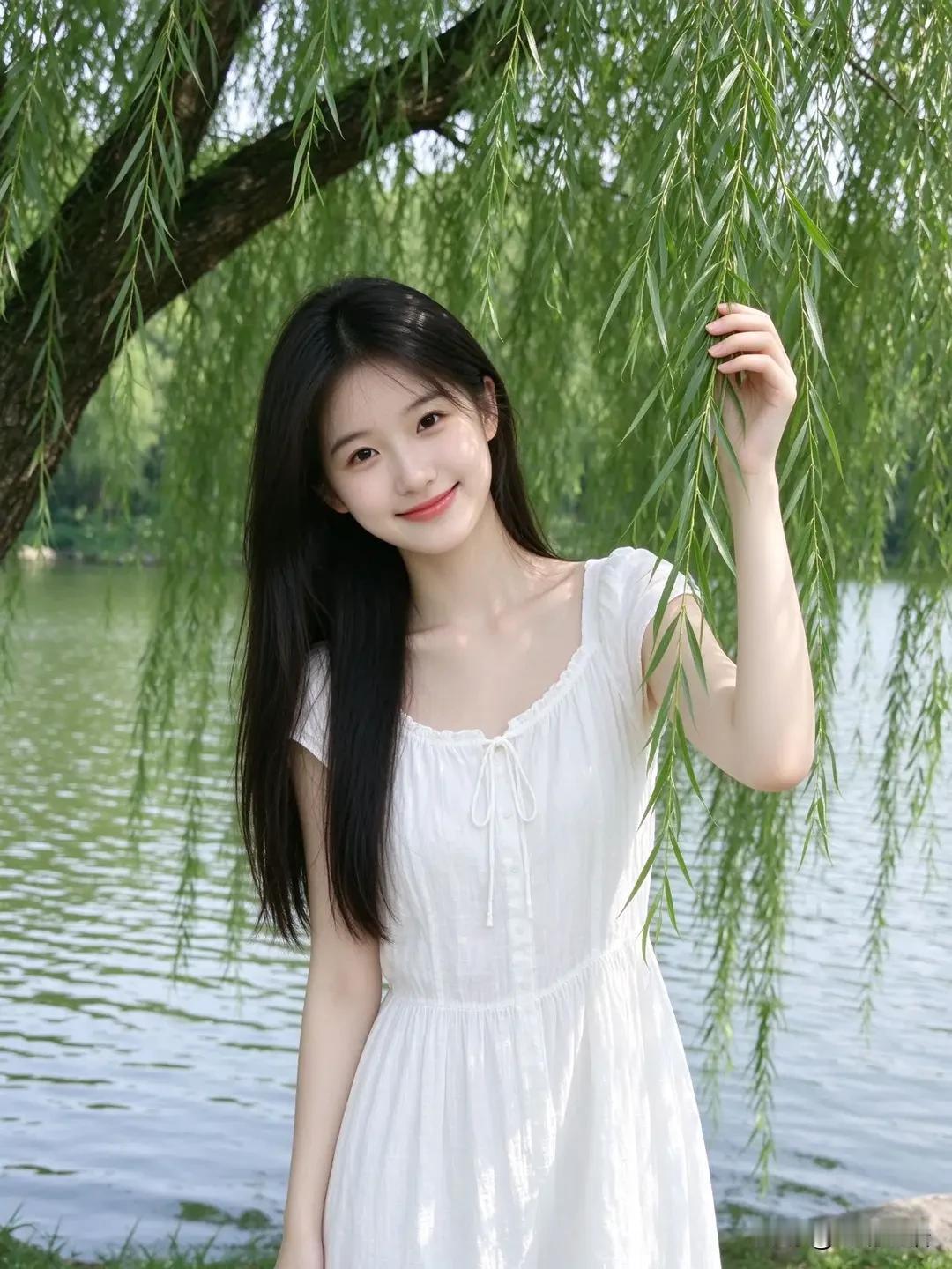 清风拂过柳丝，湖水漾起微波。愿日子简单恬淡，心也总能寻得一份安然与欢喜。文/老胡