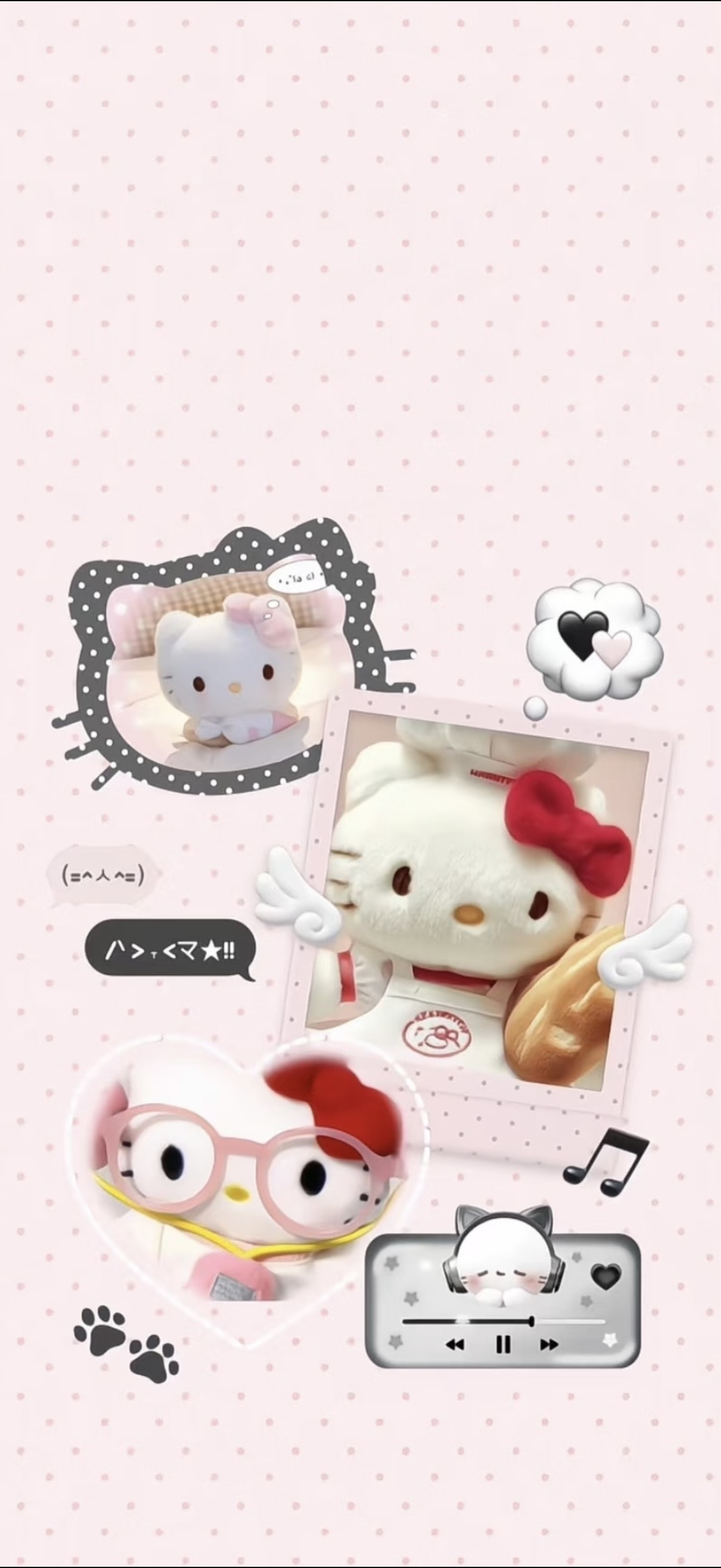 Hello Kitty壁纸分享三丽鸥｜甜妹壁纸｜小猫壁纸 ｜可爱壁纸｜卡通动漫｜