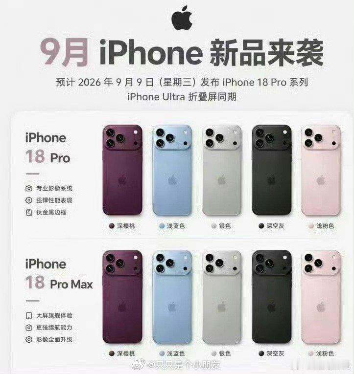 iPhone18Pro 配色有种水果每到九月就会成熟，请问是什么水果？ ​​​