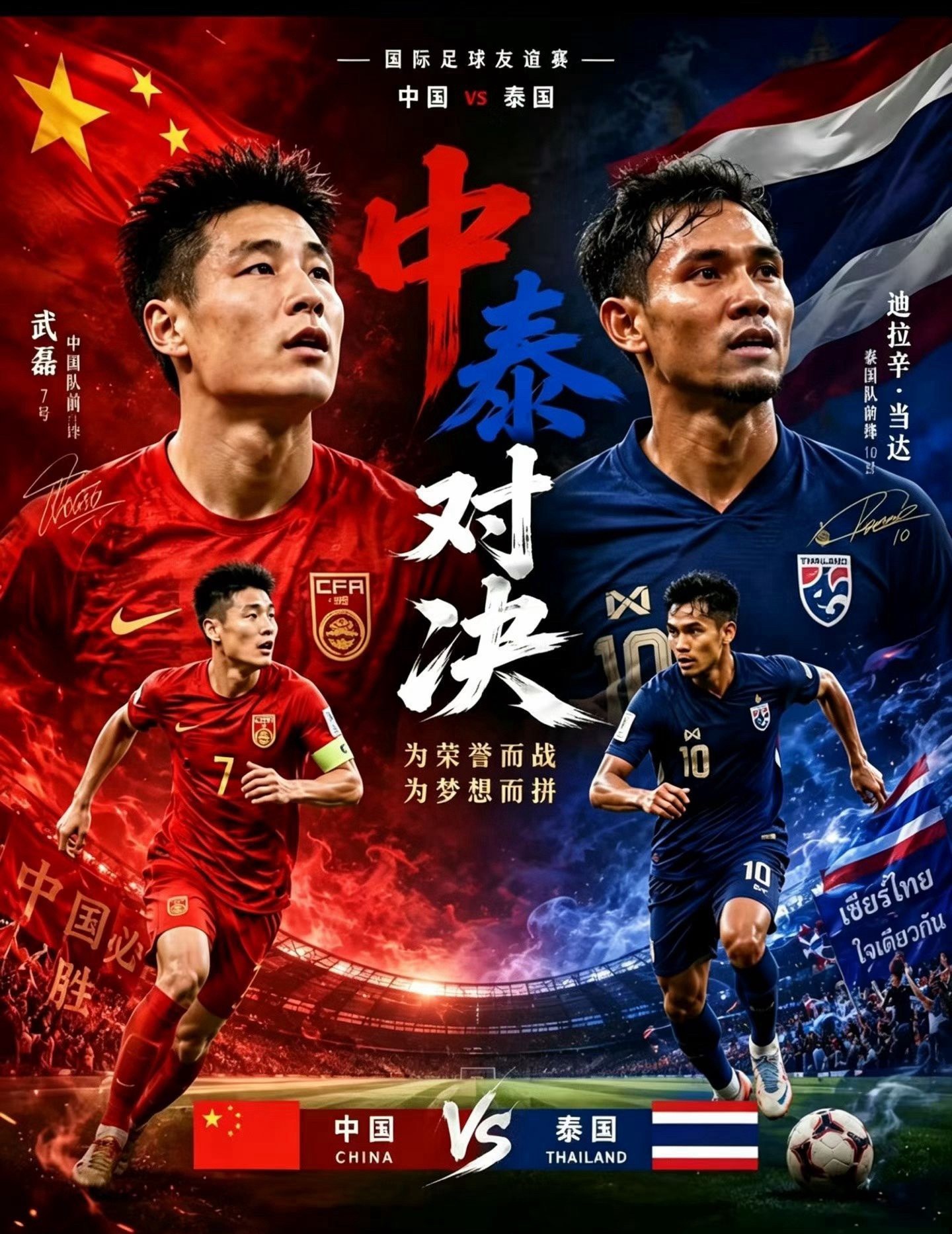 国足vs泰国首发公布！邵佳一主场首秀+排名卡位战，新阵容能否拿下关键胜利？北京时