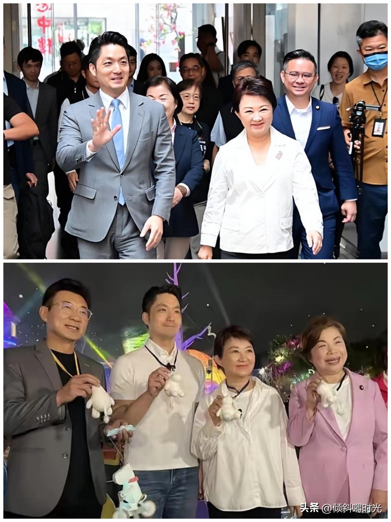 没有对比就没有伤害啊，国民党主席郑丽文日前前往台中党部参加活动，台中市长卢秀燕，