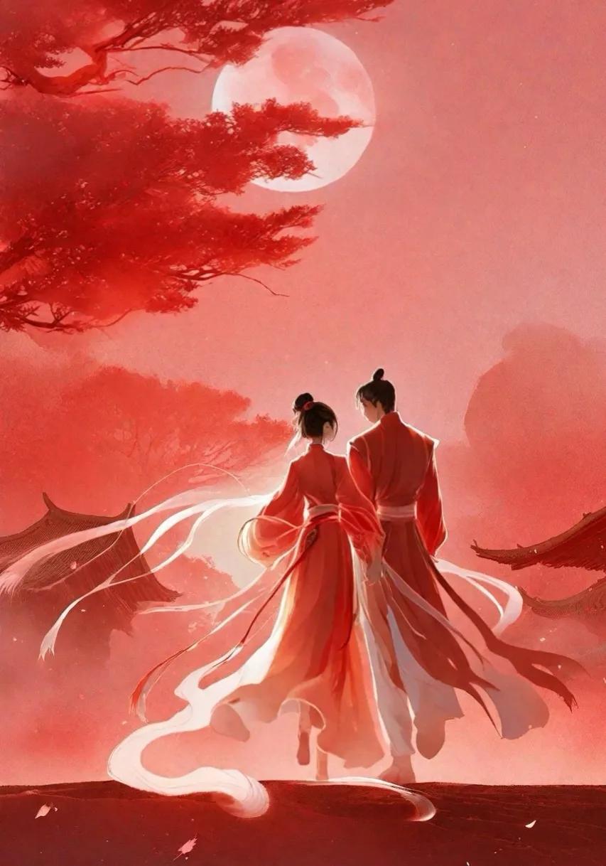 桃之夭夭，灼灼其华。


此句出自先秦诗经·国风·周南的《桃夭》，下一句是“之子