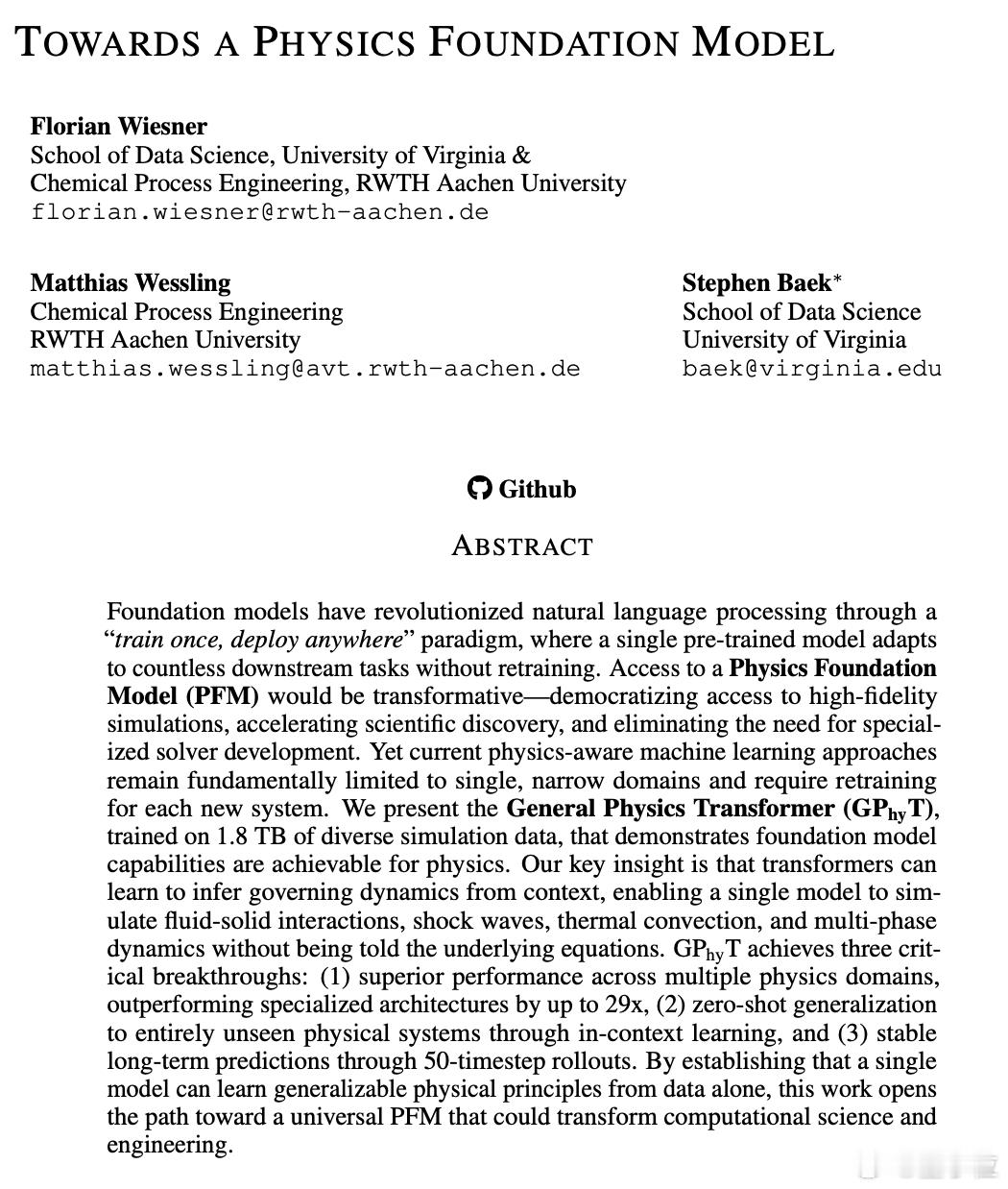 物理界也有GPT了科学家训练出通用物理模型科学家正在尝试打造一个“通用物理模型”