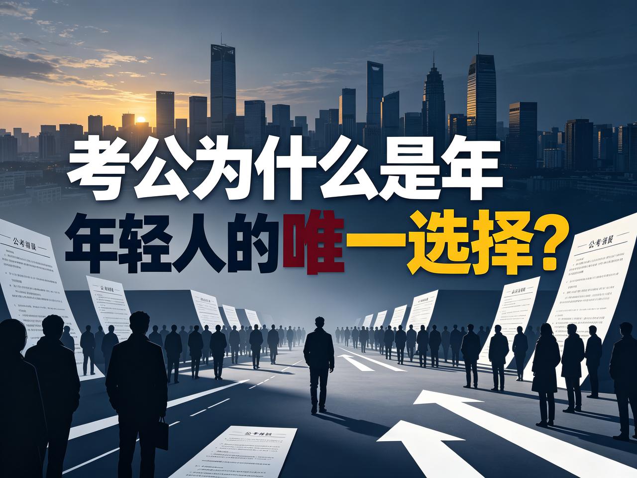 考公为什么是年轻人的唯一选择？
 
现在一提到找工作，不少年轻人第一反应就是冲公