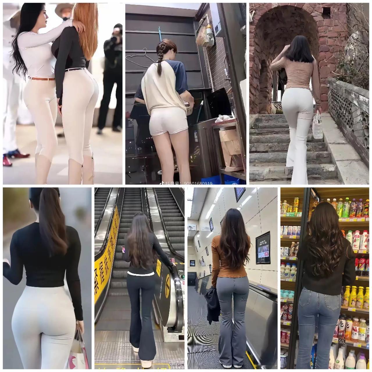 现实中难得一见的美屁股，上网五分钟就可以看见一大堆，这难道就是男人一有时间就看手