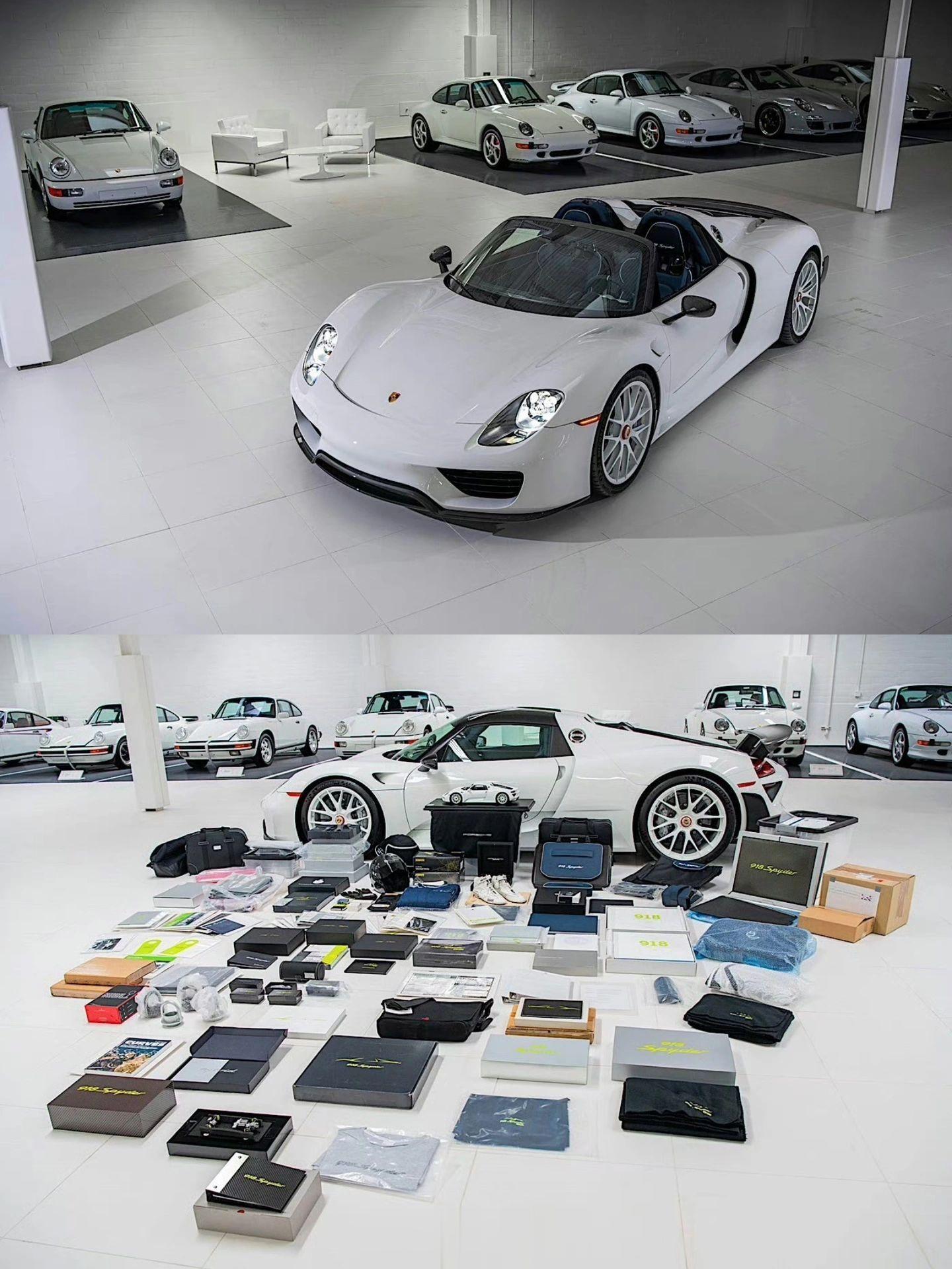 #大v聊车# 命有一捷 有人收藏了56辆保时捷 全是白色价值300万美元的201