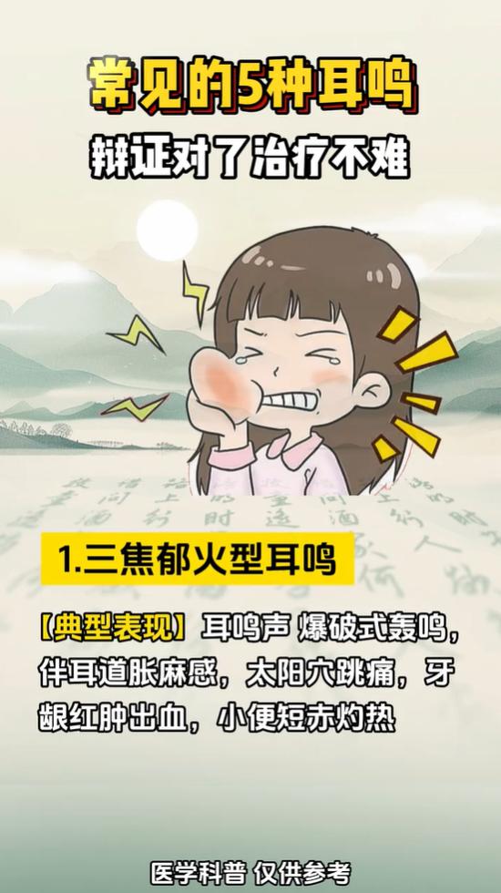 耳鸣声响各不同，5 种辨证类型一次看懂