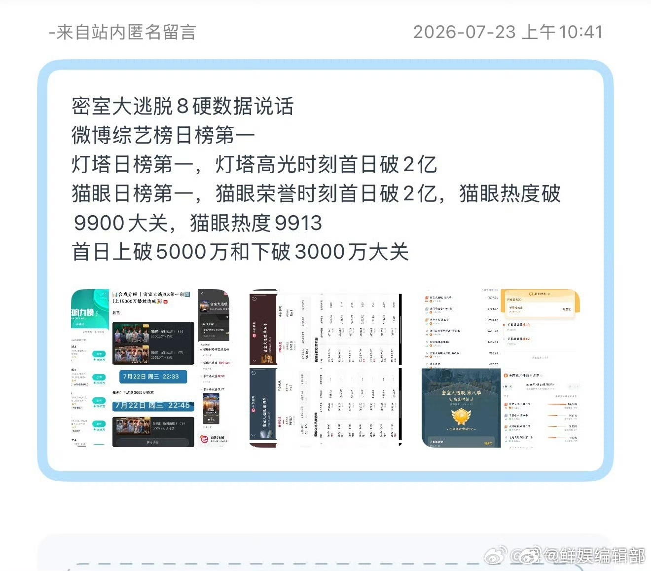 密室大逃脱 我的评分：密室大逃脱8热度密逃8热度 密逃8首期热度突破9900，刷